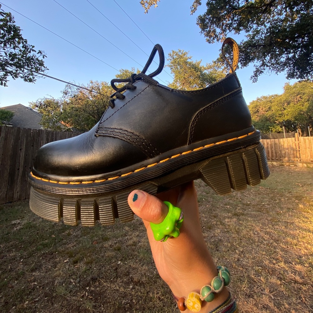 DR MARTENS Audrick Nappa Leather Platform Shoes ☆ ☆